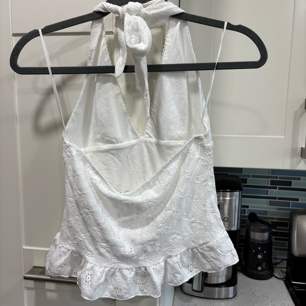 NWT Zara halter mixed material top - Picture 5 of 9